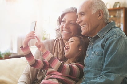 Grandparents with Technology